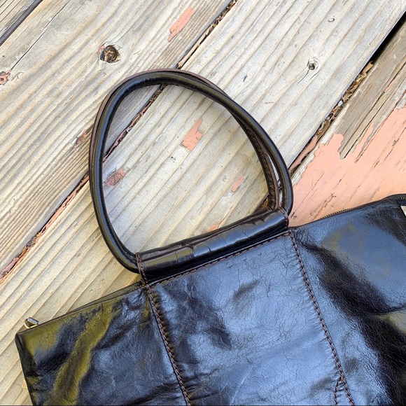 Hobo the original brown leather tote crossbody bag - Picture 3 of 8